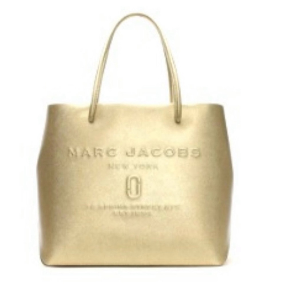 Marc Jacobs Metallic Gold Leather Tote